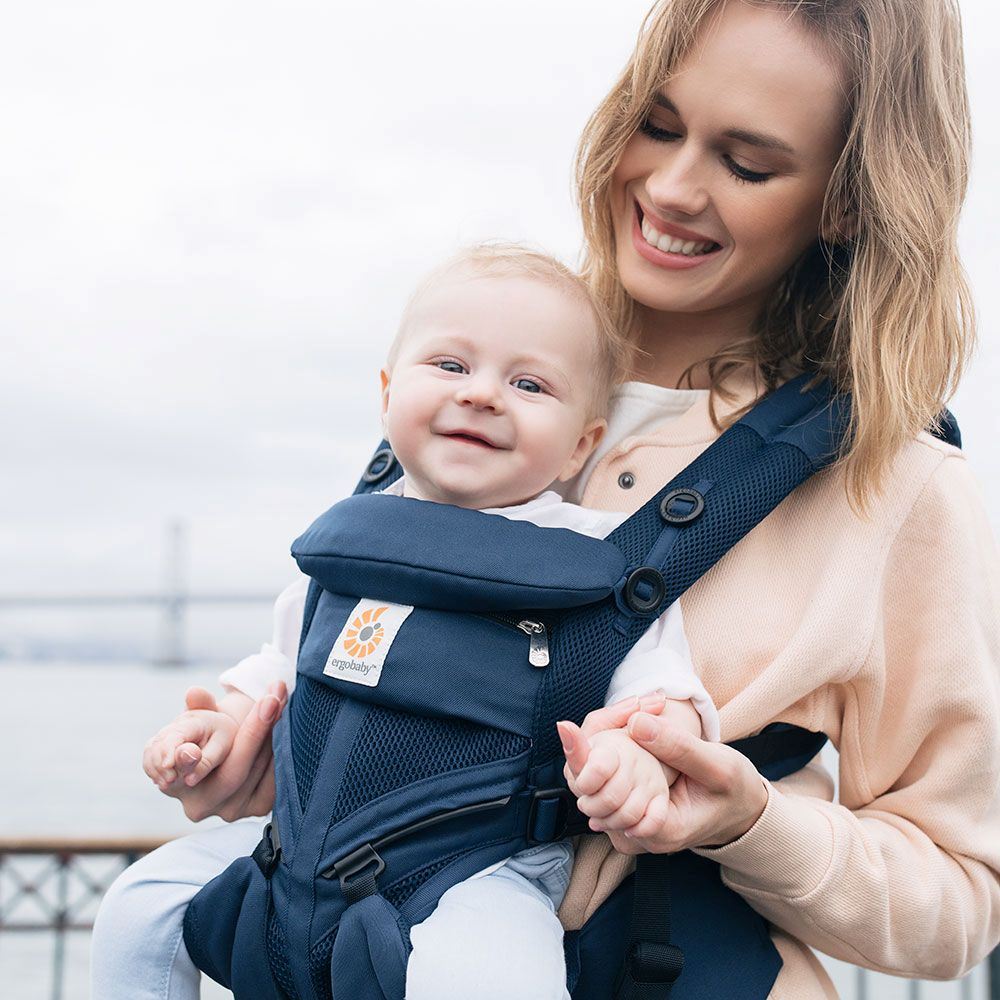 Porte Bébé - BreathBabyBag™ - Bleu Marine - Mon paradis de bébé