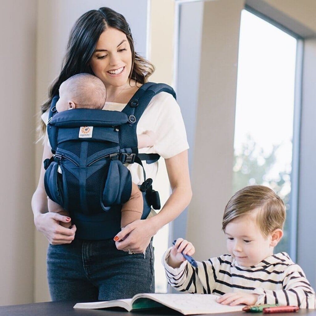 Porte Bébé - BreathBabyBag™ - Bleu Marine - Mon paradis de bébé