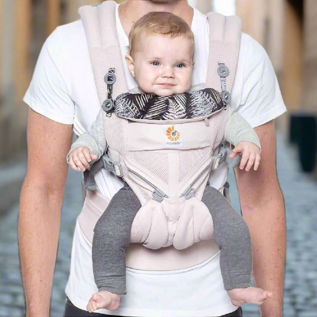 Porte Bébé - BreathBabyBag™ - Rose Maille - Mon paradis de bébé