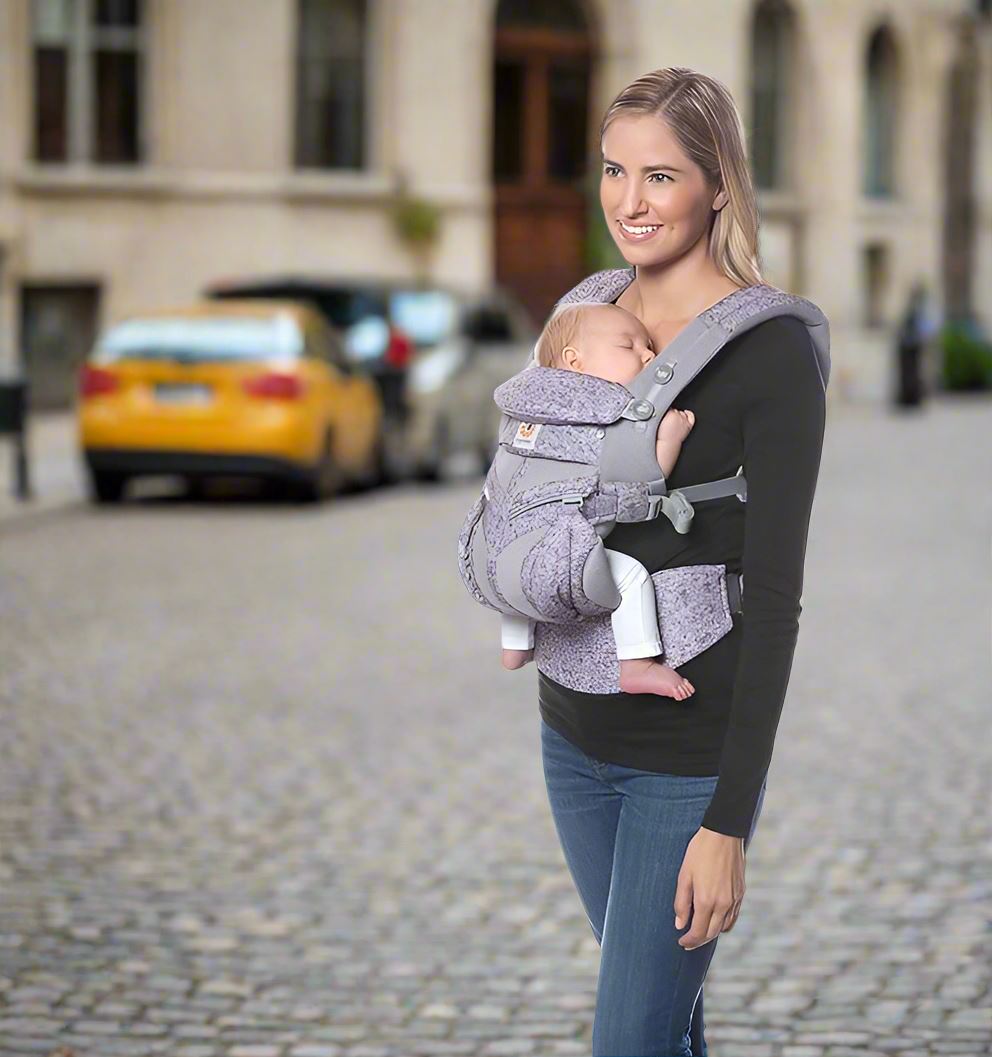 Porte Bébé - BreathBabyBag™ - Mauve Lavande - Mon paradis de bébé