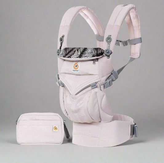 Porte Bébé - BreathBabyBag™ - Rose Maille - Mon paradis de bébé