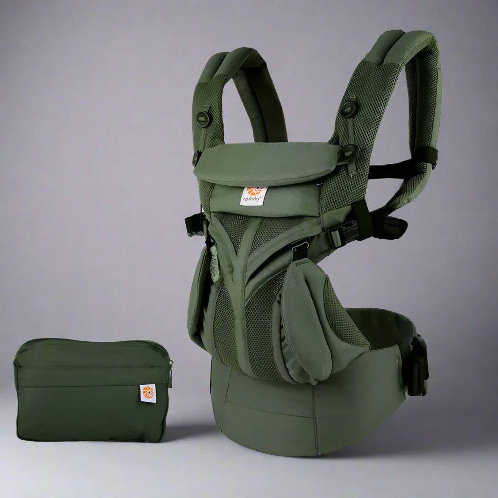 Porte Bébé - BreathBabyBag™ - Vert Olive - Mon paradis de bébé