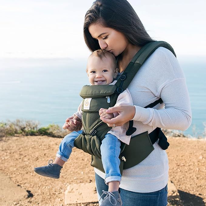 Porte Bébé - BreathBabyBag™ - Vert Olive - Mon paradis de bébé